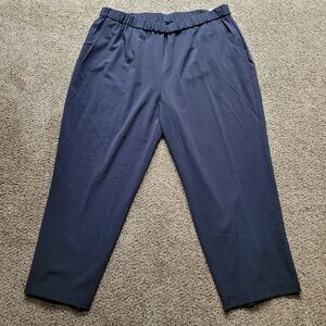 NWT Sag Harbor Womens Pants 24W Navy Stretch Fashion Basic Short B104317LA Dress